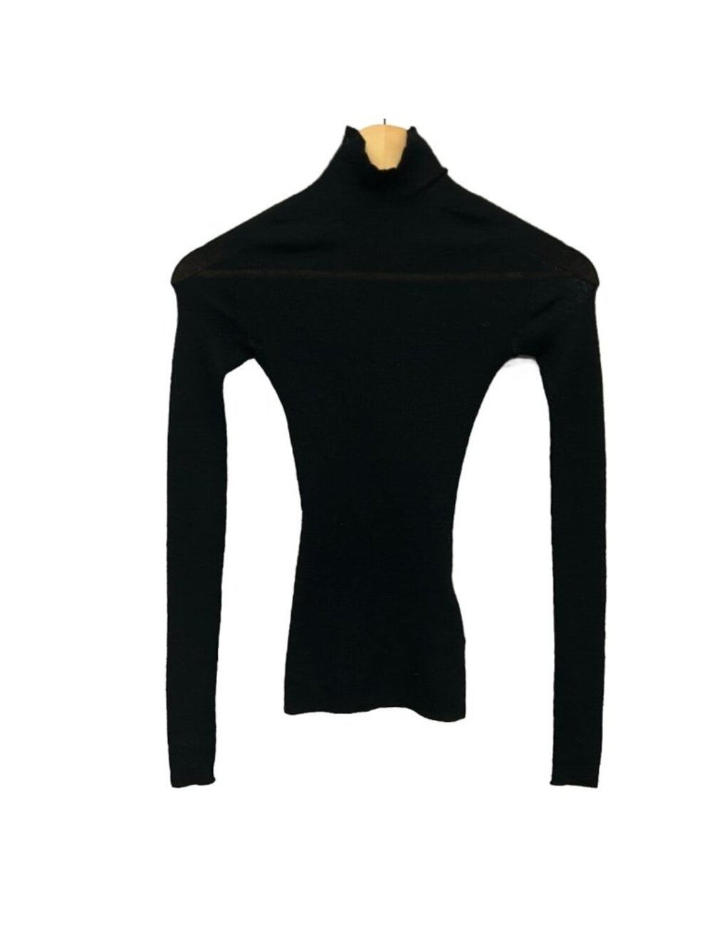 Versace Long Sleeve Sweater S Black Cashmere Silk 36